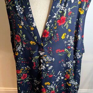 Papermoon Fayette Mixed Material Blouse 1X NWT